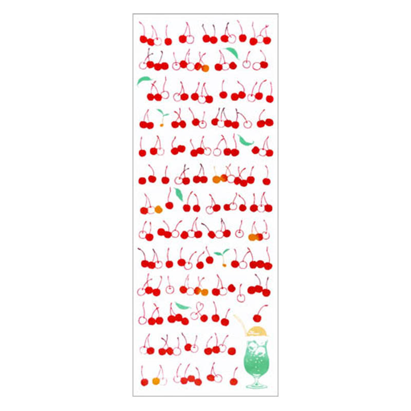 梨園染 戸田屋商店 てぬぐい クリームソーダとさくらんぼ